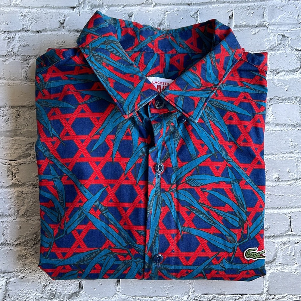LACOSTE LIVE! | Vibrant button down shirt - Picture 10 of 11
